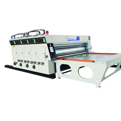Verpakkingsvorm Kartonnen half-automatische roterende slotter gegolfde kartonnen doos maken machine