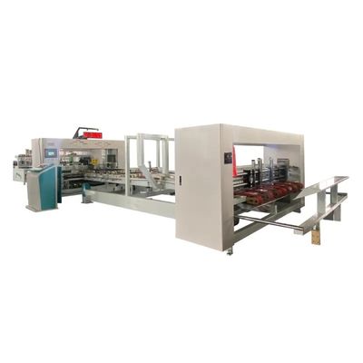 Automatische lijm- en hechtmachine voor het verpakken en samenvoegen van kartonnen karton