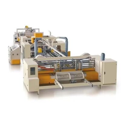 Volledig automatisch gegalvaniseerd kartonnen doos folder Gluer Stitcher In Lijn Voor Papier Karton