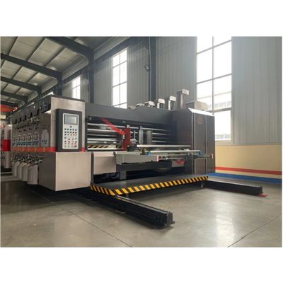 Flexoplatenprinter Slotter Die Cutter Machine voor gegolfde doos Pizza doos maken