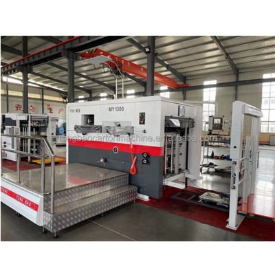 Semi-automatische platbed die cutting and creasing machine voor 380 V kartonproducten
