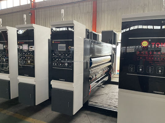 7,2 mm Flexo-kartonprinter Die Cutter Gluer Kartonnen drukmapdoos die koppelingslijnmachine vormt