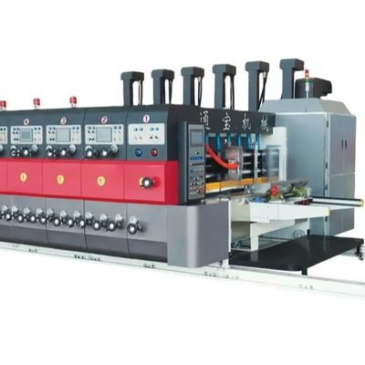 Geavanceerde gegolfde kartonnen doos Flexo Twee kleuren printer Slotter Rotary Die Cutter Machine