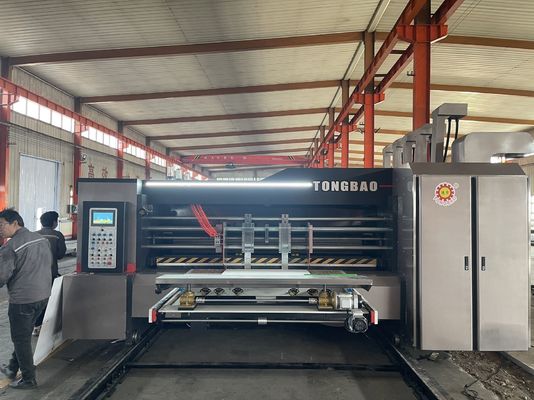 Geavanceerde gegolfde kartonnen doos Flexo Twee kleuren printer Slotter Rotary Die Cutter Machine