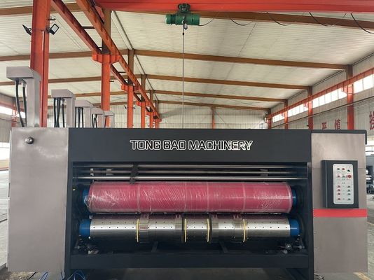 Geavanceerde gegolfde kartonnen doos Flexo Twee kleuren printer Slotter Rotary Die Cutter Machine