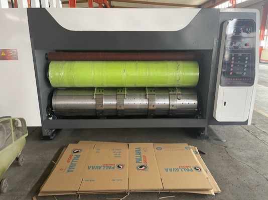 Geavanceerde gegolfde kartonnen doos Flexo Twee kleuren printer Slotter Rotary Die Cutter Machine