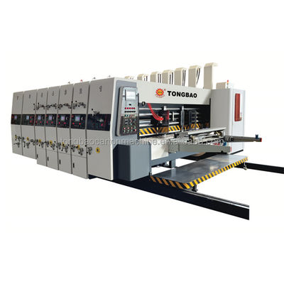 11000 stuks/uur Kartonnen doos Flexo Printing Slotting Rotary Die Cutting Vibration Stacker Machine