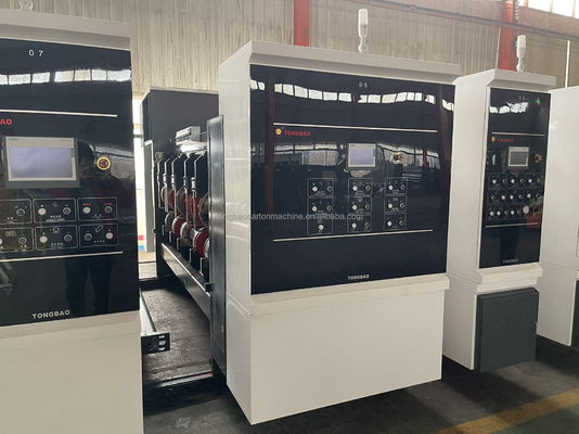 60 mm karton autofeeder printer roterende die snijden slotter folder lijm voor gegolfde doos