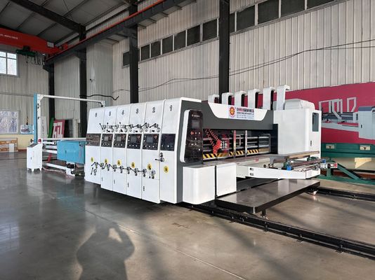 Automatische flexoplate-doosdrukmachine voor nauwkeurige en snelle productie van kartonnen dozen