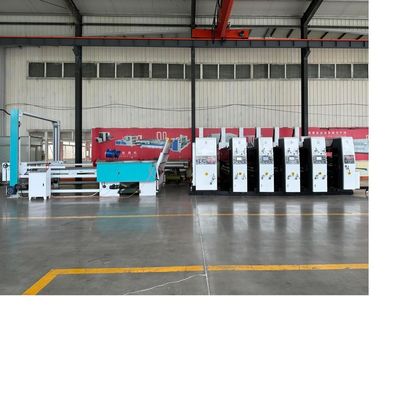 180000 KG Automatische hogesnelheidscorrugator Flexo Vierkleurprinter Diecutter Shacker