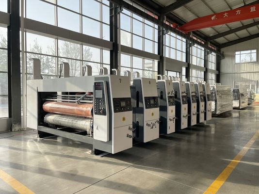 180000 KG Automatische hogesnelheidscorrugator Flexo Vierkleurprinter Diecutter Shacker