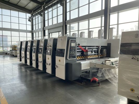 Volledig automatische vierkleurige drukmachine voor het snijden van kartonnen dozen
