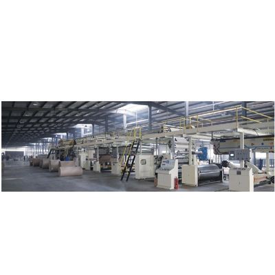 High Speed 5 Ply gegolfde kartonmachine voor gladde en precieze verpakking