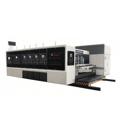 40000 KG High Definition Flexo Printing Slotting Rotary Die Cutting Machine voor gegolfde kartonnen doos