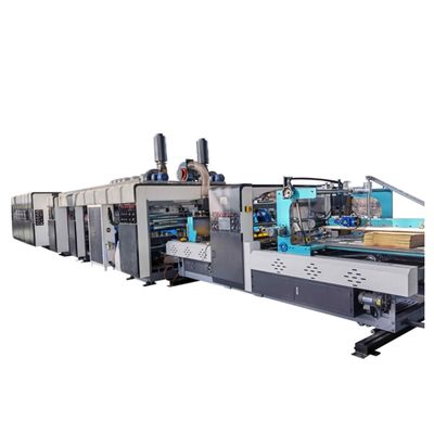 400 mm Printer Slotter Rotary Die-Cutter Inline Met Folder Gluer Machine