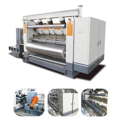 Productielijn voor drielagig gegolfd karton, hoge snelheid 2200-3lagen productie-efficiëntie