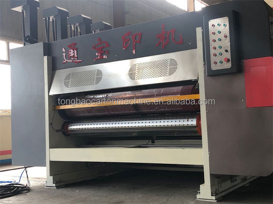 Flexoplate kartonnen doos drukmachine slotmachine met 2 kleuren druk die snijden