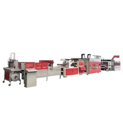 12 mm golfkartonmachine met flexoprinter slotter die cutter folder gluer inline