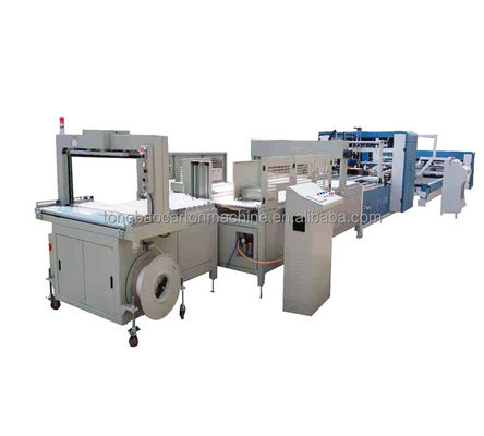 12 mm golfkartonmachine met flexoprinter slotter die cutter folder gluer inline