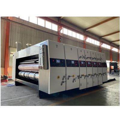 4 Kleur Flexoslijpmachine voor het snijden en drukken van kartonnen verpakkingen