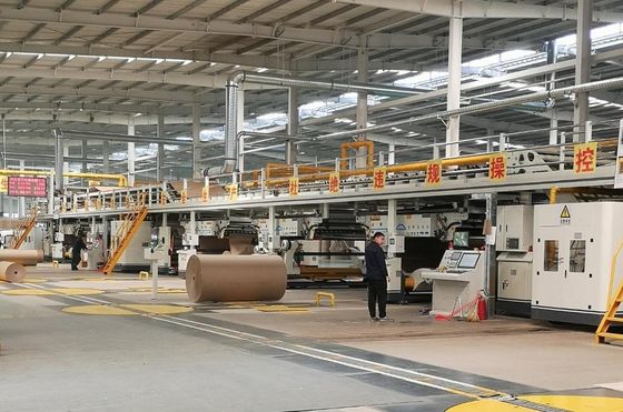 Computerized TB-300-2500-II Productielijn voor vijflagig gegolfd karton voor dozen