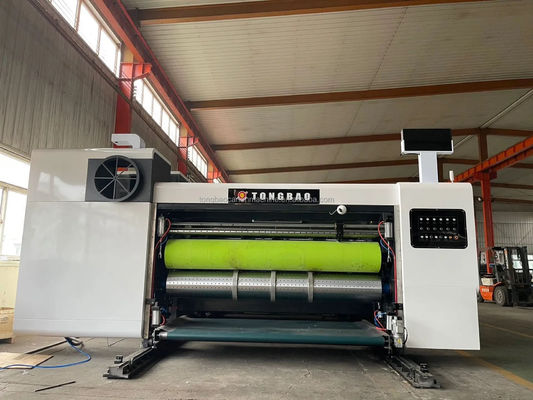 1500 mm Flexo 4-Kleur Printing Slotting Die Cutting Folding Gluing Strapping Sticky Line Machine