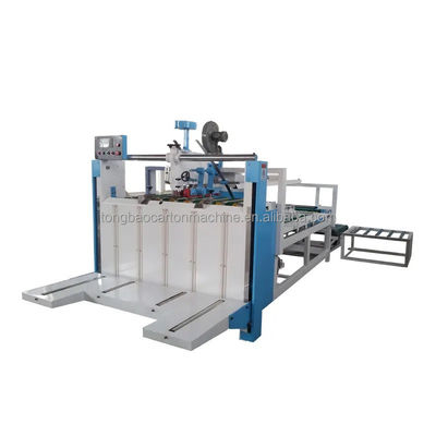 Semi-Auto gegolfde kartonnen doos karton folder Gluer Machine voor nauwkeurige lijm plakken