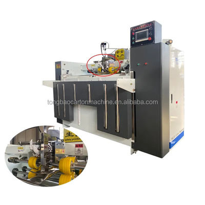 Semi-automatische Stitcher Double Servo Carton Box Push Plate gegolfde nagelmachine