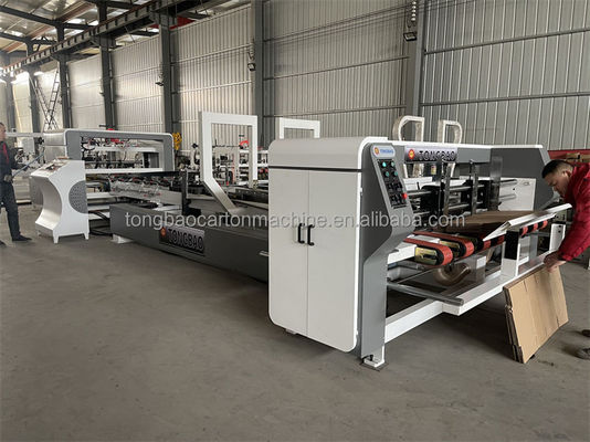 60 vellen/min TB Kartonnen doos Verpakkingsmachines vouw- en lijmmachines voor gegolfde dozen