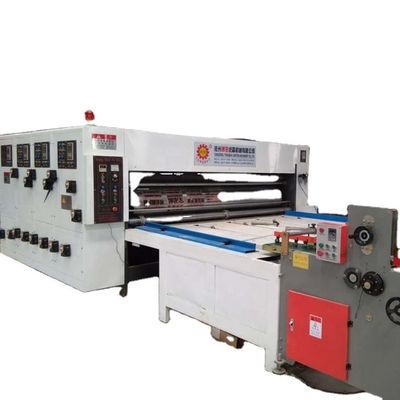 2800 mm semi-automatische golfkartondoos Flexo-drukmachine Slotter en die cutter