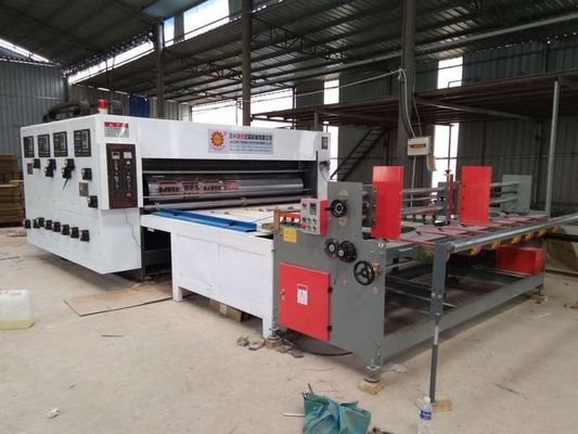 2800 mm semi-automatische golfkartondoos Flexo-drukmachine Slotter en die cutter