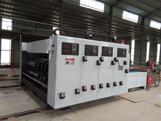 2800 mm semi-automatische golfkartondoos Flexo-drukmachine Slotter en die cutter