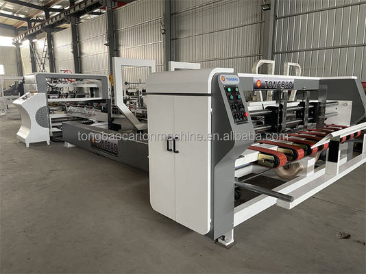 Elektrisch aangedreven volledig automatische kartonnen vouwlijmmachine voor slotdoosjes