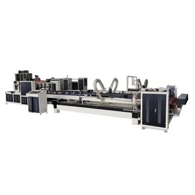 Elektrische volledig automatische gegolfde papier stapler naaien Gluer vouw Gluing machine