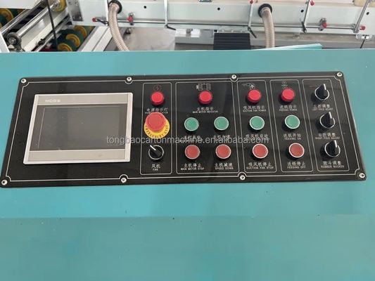 Elektrische volledig automatische gegolfde papier stapler naaien Gluer vouw Gluing machine
