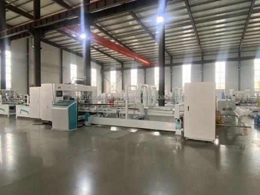 Carton Folder Gluer Stapler Nail Box Machine voor automatisch karton kleven en hechten