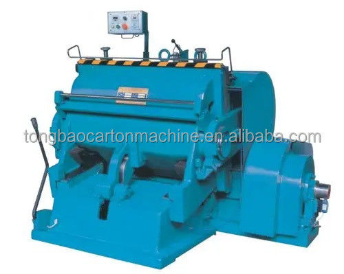 Handmatige kartonnen kartonnen papierdoos die cutting and creasing machine voor zak verpakking