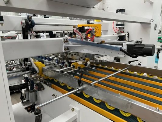 Volledig automatisch gegalvaniseerd kartonnen doos folder Gluer Stitcher In Lijn Voor Papier Karton