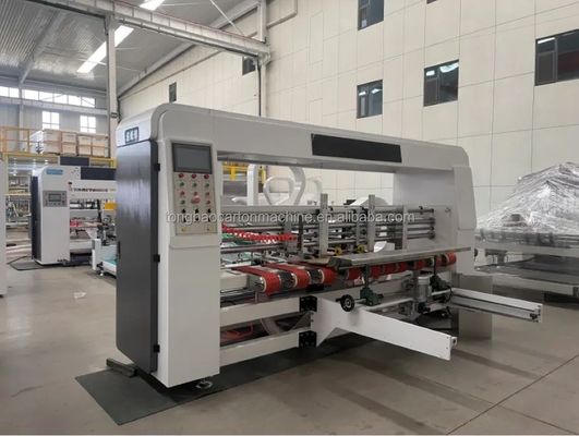 Volledig automatisch gegalvaniseerd kartonnen doos folder Gluer Stitcher In Lijn Voor Papier Karton