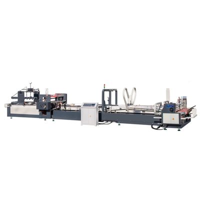 Karton doos vouw Gluing And Stitching Full Automatic Folder Gluer And Stitcher Machine