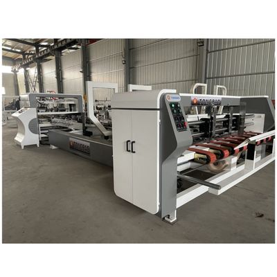 Karton doos vouw Gluing And Stitching Full Automatic Folder Gluer And Stitcher Machine