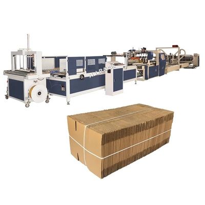 Plastic verpakkingsmateriaal Full Auto Folder Gluer voor hoge snelheid gegolfde papieren dozen