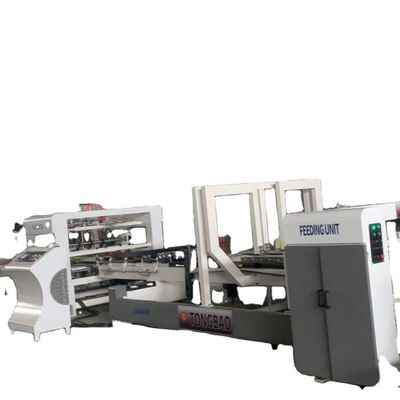 Automatische rang Automatische kleine en golvende doos folder Gluer Carton Gluing Machine