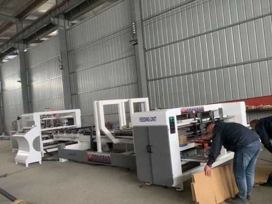 Automatische rang Automatische kleine en golvende doos folder Gluer Carton Gluing Machine