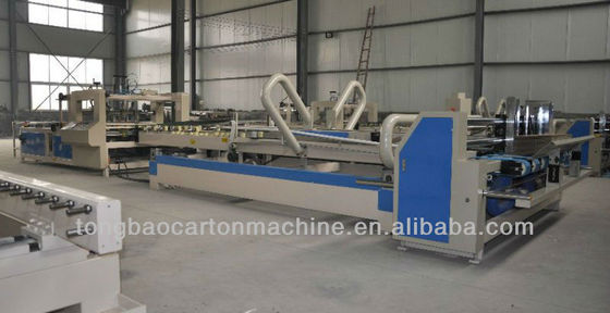 Verpakkingsmateriaal van kunststof Tongbao Automatische lijmmachine voor golfkarton 100 p/min